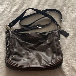 Coach brown leather purse